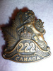 222nd Bn (Winnipeg) CEF Cap Badge