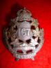 167th Bn (Quebec) Officer's Silver Plated Cap Badge
