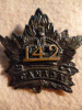 142a - 142nd Bn (London, Ontario) Interim Cap Badge