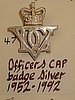 5th Inniskilling Dragoon Guards Officer's Silver Plated QC Cap Badge