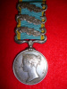 Crimean War Medal, (3) clasps to 38th Foot, (South Staffordshire), Off. Impressed