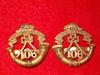 MM 279, 106th Regiment Winnipeg Light Infantry Pair of Collar Badges