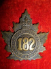 182nd Battalion (Ontario County) Cap Badge.
