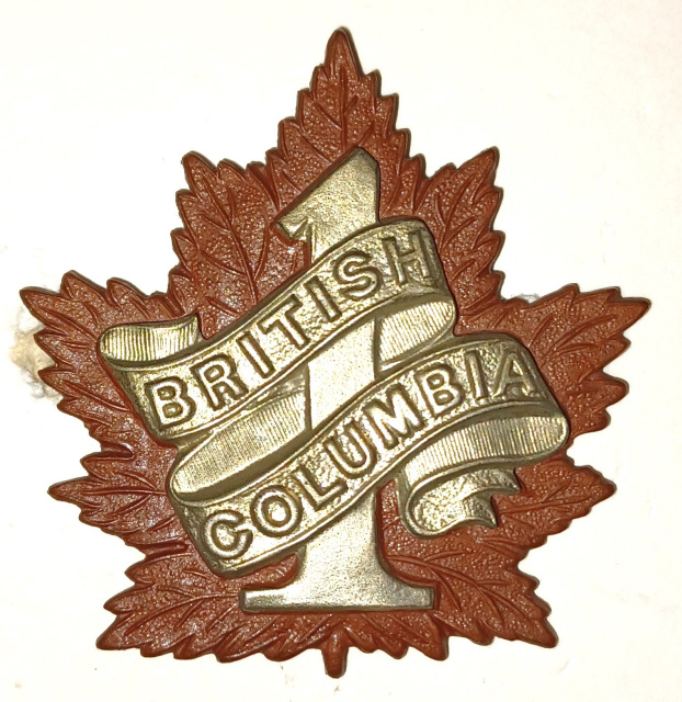 Broche Vintage Canadienne WWI For Service At The Front - Occasion, Avec Usure, Sans Dos