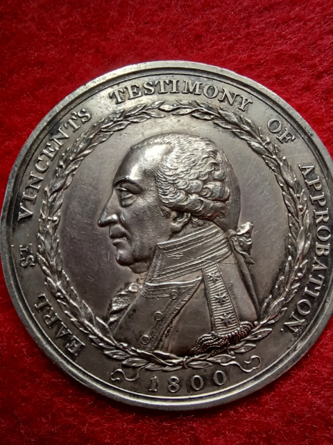 Earl St. Vincent's Testimony of Approbation 1800 Medal