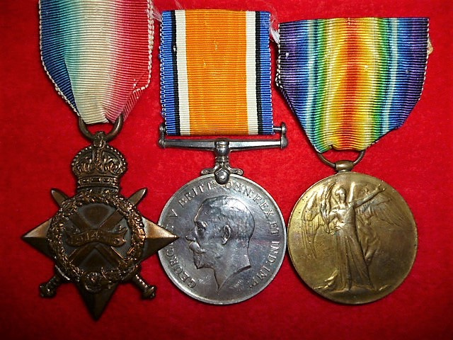 WWI Medal Trio to 4th Battalion CEF (Central Ontario Regiment) ex-BSAP, Scots Greys and Robert's Hor