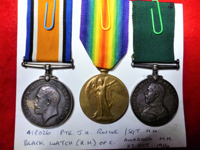 42nd Bn. WW1 / Colonial Auxiliary Forces Long Service Medal  (Geo V) Group to The Black Watch of Can