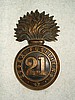 MM 101 - 21st Essex Fusiliers Officer's Glengarry Badge