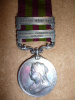 India General Service Medal 1895-1902,  clasps 'Punjab Frontier 1897-98', and 'Tirah 1897-98' to Roy