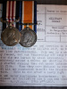The Great War M.M. pair awarded to Private E. C. Brown, 102nd Battalion (2nd Central Ontario) Canadi